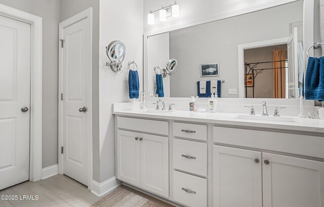 bathroom with vanity