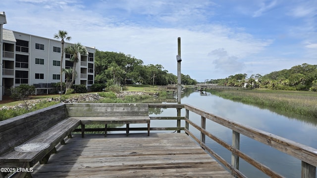 159 Beach Club Villa Dr Unit 159, Fripp Island, SC 29920 - dock area with a water view