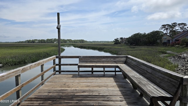 159 Beach Club Villa Dr Unit 159, Fripp Island, SC 29920 - dock featuring a water view