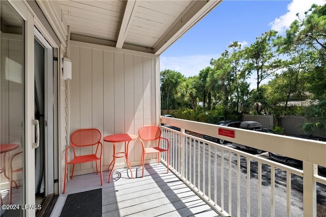 view of balcony