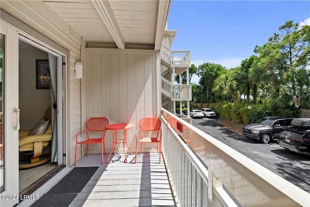 view of balcony