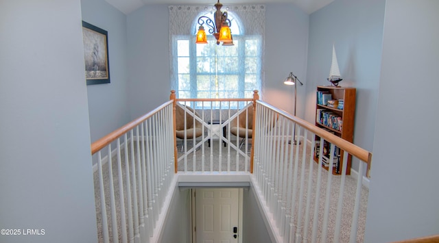 view of stairway