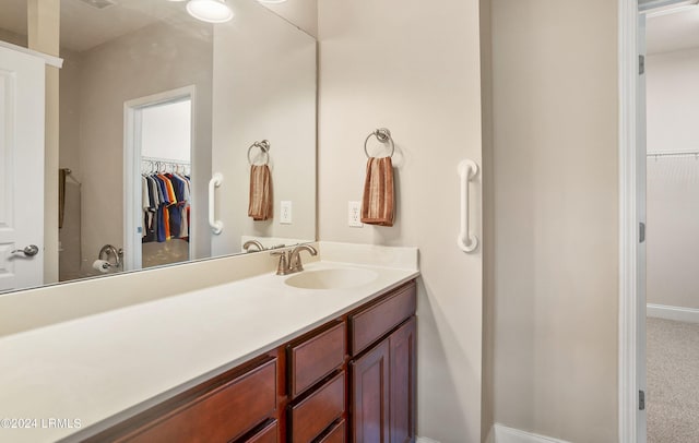 bathroom featuring vanity