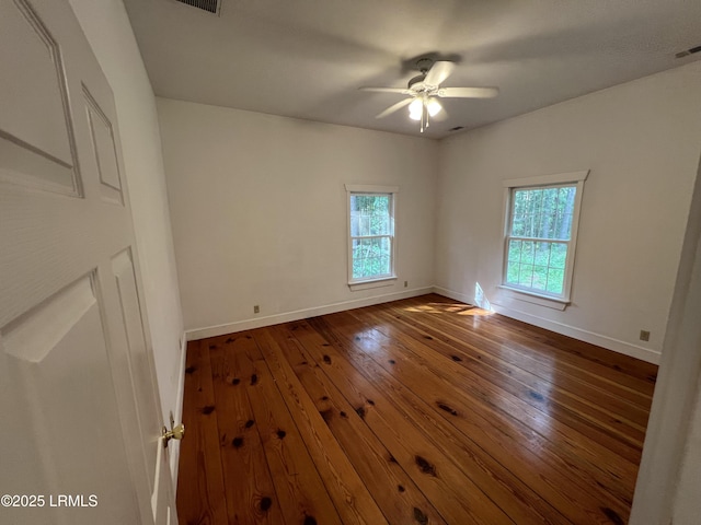 3769 Rice Shire Rd, Ridgeland, SC 29936 - unfurnished room featuring ceiling fan and dark wood-style flooring