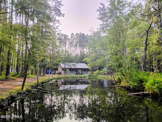 3769 Rice Shire Rd, Ridgeland, SC 29936 - water view with a heavily wooded area