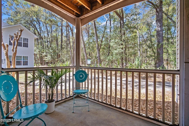 view of balcony