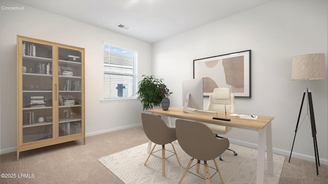 1449 Sanctum St, Ridgeland, SC 29936 - carpeted home office with baseboards