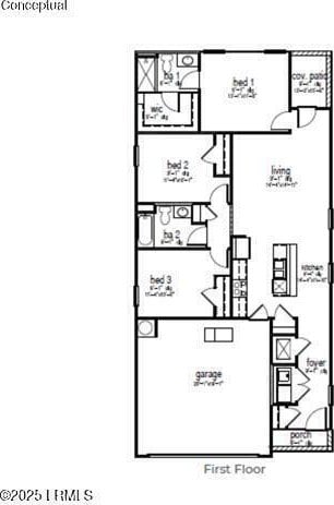 1449 Sanctum St, Ridgeland, SC 29936 - home floor plan