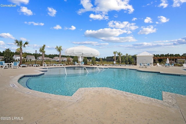 1449 Sanctum St, Ridgeland, SC 29936 - community pool with a patio area