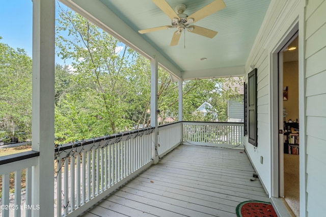 2654 Broad St, Beaufort, SC 29902 - deck with a ceiling fan