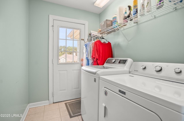 49 National Blvd, Beaufort, SC 29907 - laundry room with washer and clothes dryer and light tile patterned floors