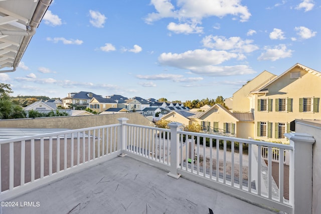 view of patio / terrace with a balcony