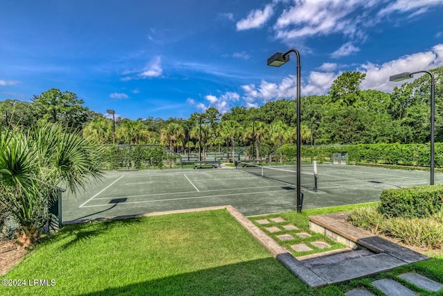 view of sport court