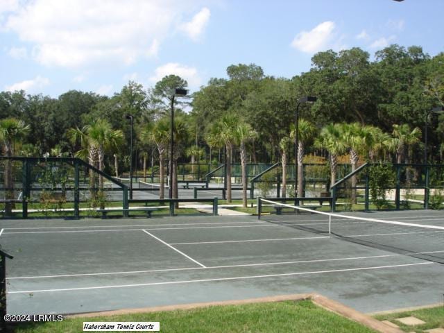 view of tennis court