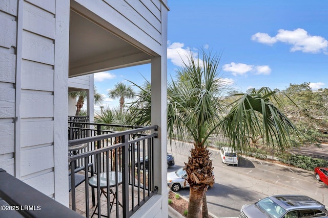 exterior space with a balcony