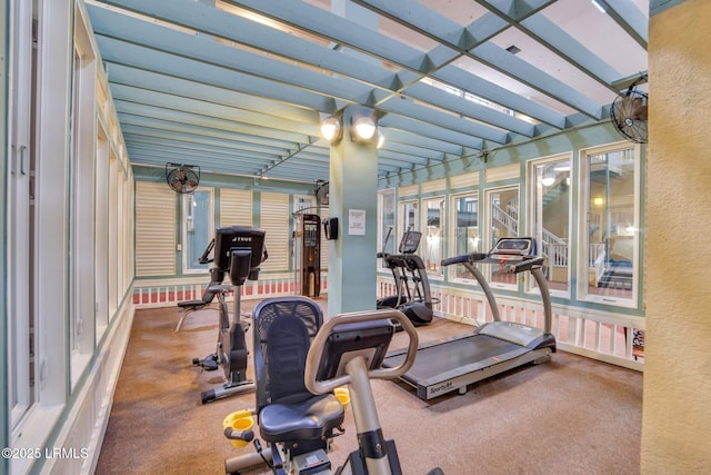 view of exercise room