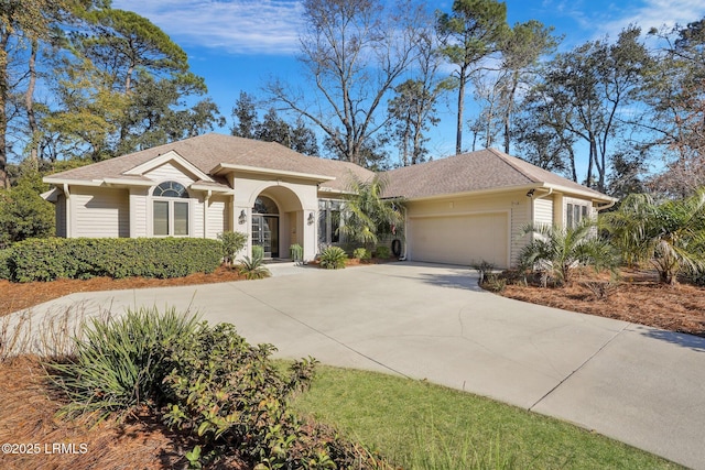 view of front of house featuring a garage