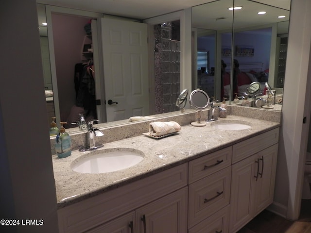 bathroom featuring vanity