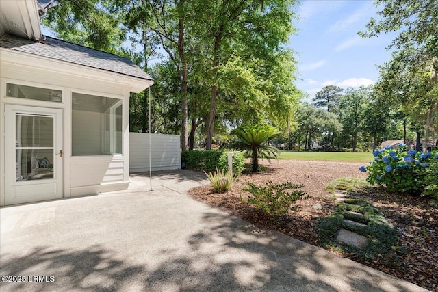 419 Bb Sams Dr, Saint Helena Island, SC 29920 - view of patio / terrace with a sunroom