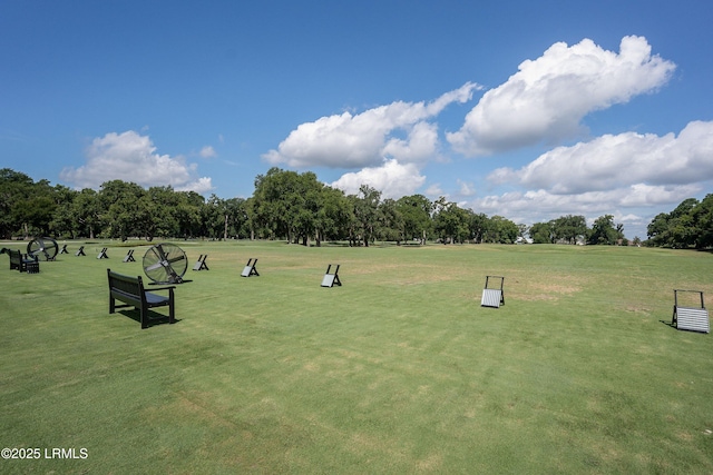 419 Bb Sams Dr, Saint Helena Island, SC 29920 - view of property's community with view of scattered trees and a lawn