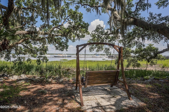 419 Bb Sams Dr, Saint Helena Island, SC 29920 - view of yard with a water view