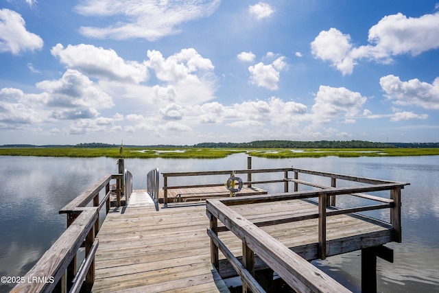 419 Bb Sams Dr, Saint Helena Island, SC 29920 - dock area featuring a water view