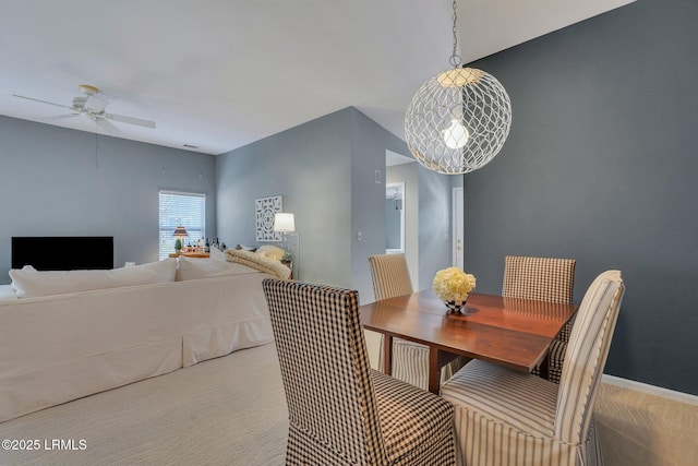 15 Padgett Dr, Bluffton, SC 29909 - dining room with carpet flooring and ceiling fan