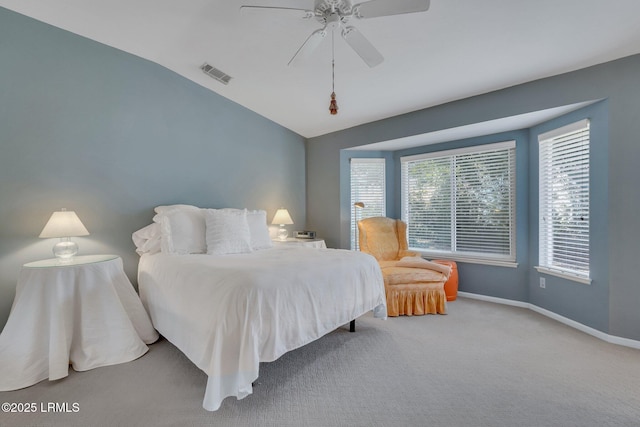 15 Padgett Dr, Bluffton, SC 29909 - bedroom with ceiling fan, carpet flooring, and vaulted ceiling