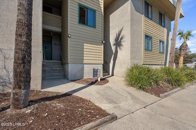 view of exterior entry