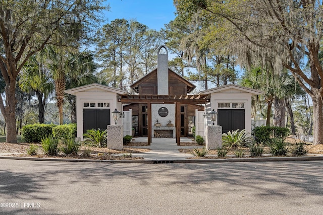 2712 Bluestem Dr, Beaufort, SC 29902 - view of front of house featuring a chimney
