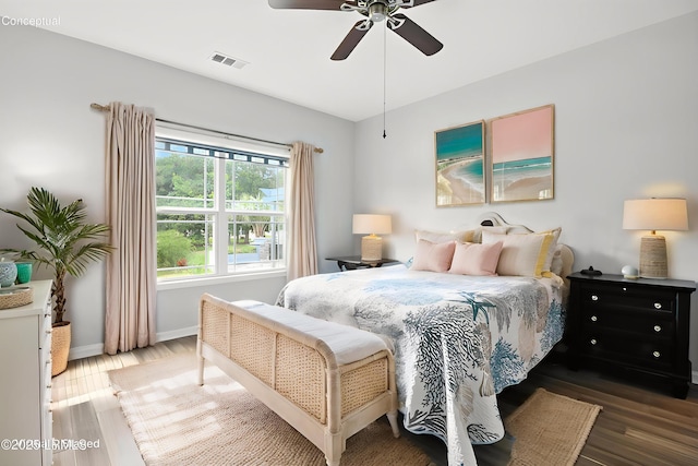 1 Broadland Cir, Bluffton, SC 29910 - bedroom with wood finished floors and ceiling fan