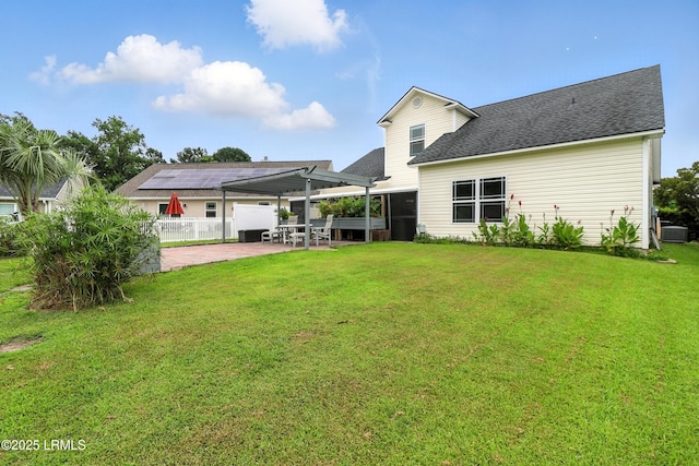 1 Broadland Cir, Bluffton, SC 29910 - rear view of house with a patio and roof with shingles