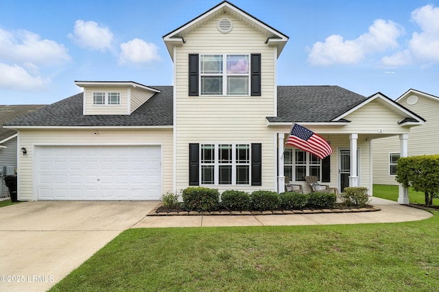1 Broadland Cir, Bluffton, SC 29910 - traditional home featuring roof with shingles, a front yard, and concrete driveway