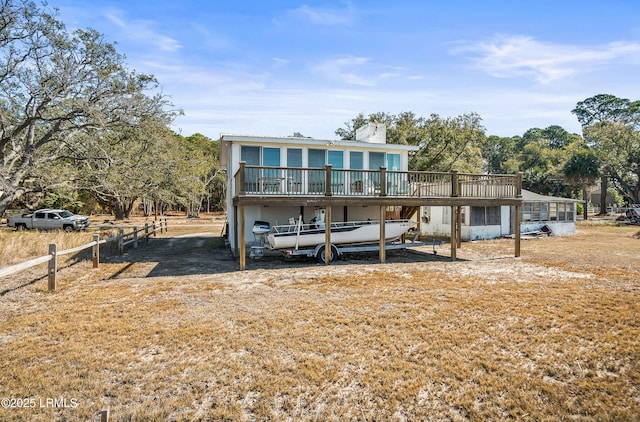 view of back of property