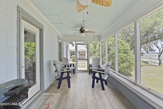 1413 Pigeon Point Rd, Beaufort, SC 29902 - sunroom / solarium with ceiling fan