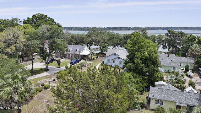 1413 Pigeon Point Rd, Beaufort, SC 29902 - aerial view of residential area featuring a nearby body of water