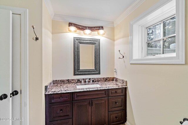 104 Barnaby Blf, Seabrook, SC 29940 - bathroom with vanity and crown molding