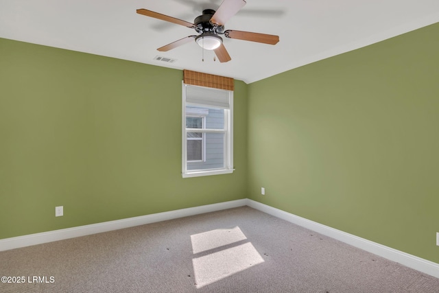 149 Kings Creek Dr, Bluffton, SC 29909 - spare room with ceiling fan, baseboards, and carpet