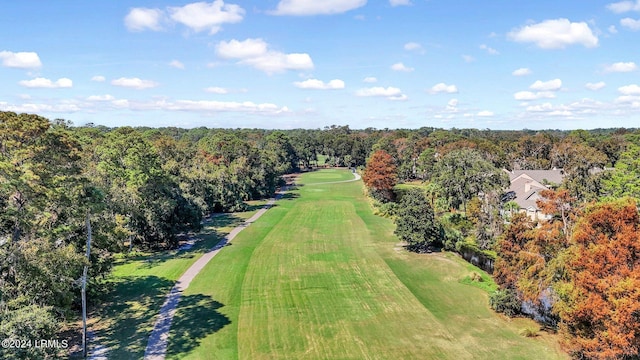 drone / aerial view with a rural view