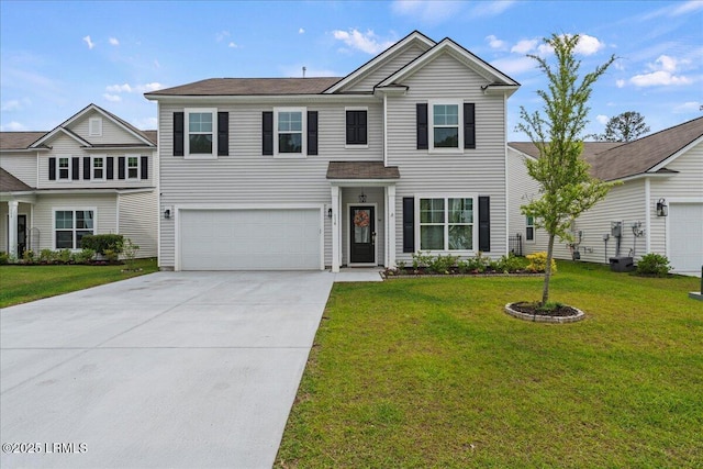 114 Danner Dr, Bluffton, SC 29909 - traditional home featuring driveway, a garage, and a front lawn