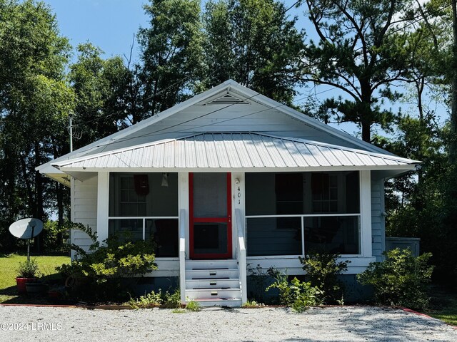 view of bungalow