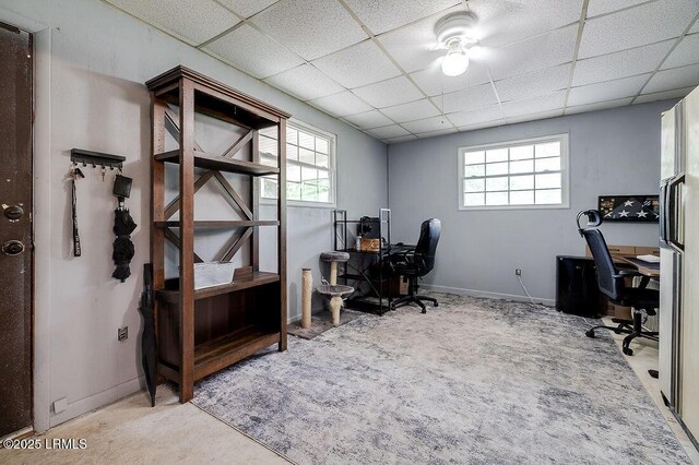 12408 Deerfield Rd, Savannah, GA 31419 - carpeted office space featuring healthy amount of natural light, a drop ceiling, and baseboards
