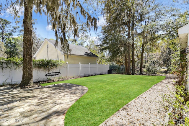39 Barrington Ave, Bluffton, SC 29910 - view of yard featuring a patio and fence