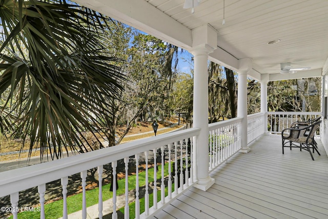 39 Barrington Ave, Bluffton, SC 29910 - wooden deck with covered porch