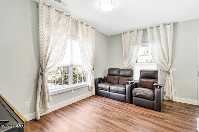 39 Barrington Ave, Bluffton, SC 29910 - sitting room featuring visible vents, a wealth of natural light, and wood finished floors
