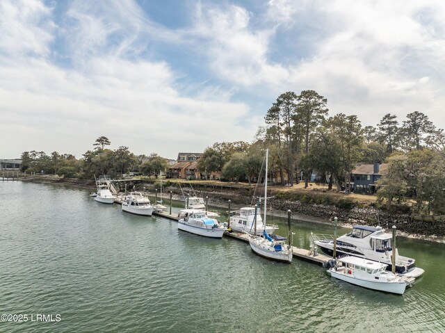 54 Battery Creek Club Dr, Beaufort, SC 29902 - dock area with a water view