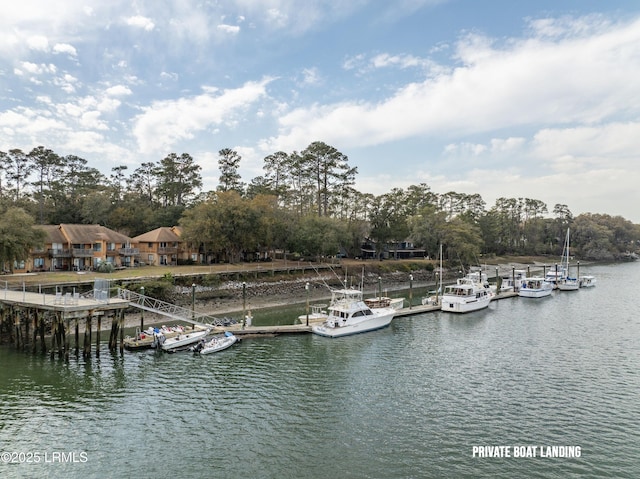 54 Battery Creek Club Dr, Beaufort, SC 29902 - dock area with a water view