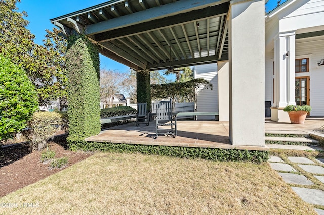 7 Canton Row, Beaufort, SC 29906 - view of patio / terrace featuring ceiling fan
