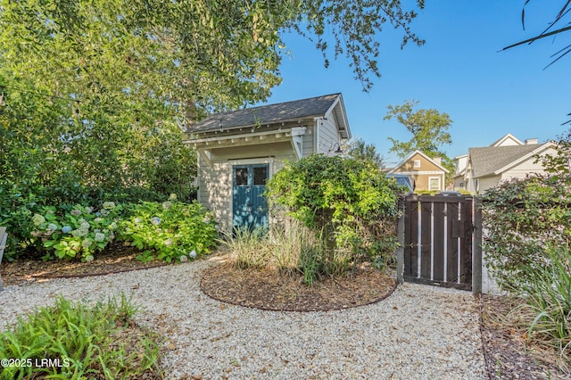 7 Canton Row, Beaufort, SC 29906 - view of home's exterior featuring an outbuilding and a gate