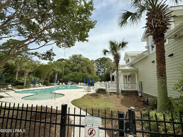 277 Pleasant Point Dr, Beaufort, SC 29907 - community pool featuring a patio